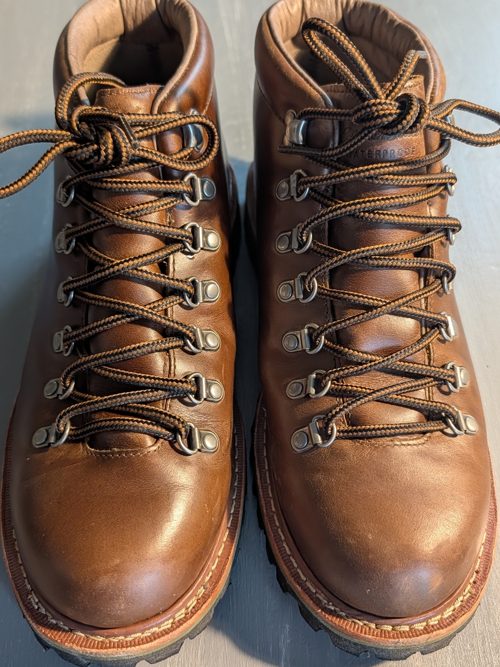 Men's Size 10 Eddie Bauer K - SERIES Men's Brown Leather Hiking Boots